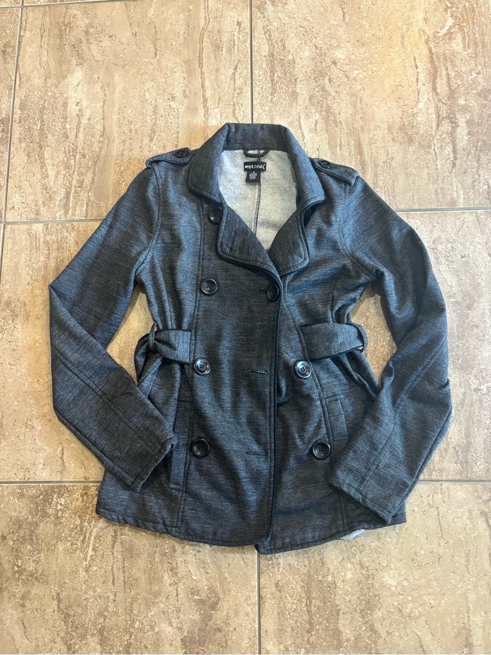Wet Seal vintage belted peacoat